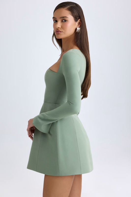 Long - Sleeve Mini Dress