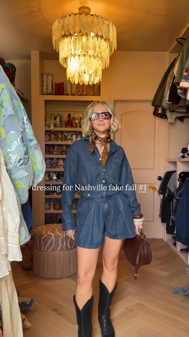denim jumpsuit