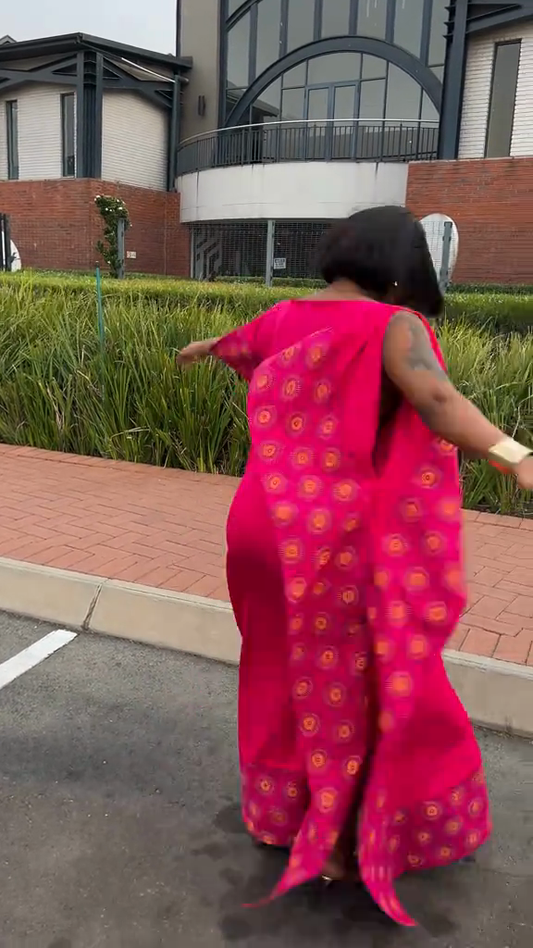 Magenta long skirt