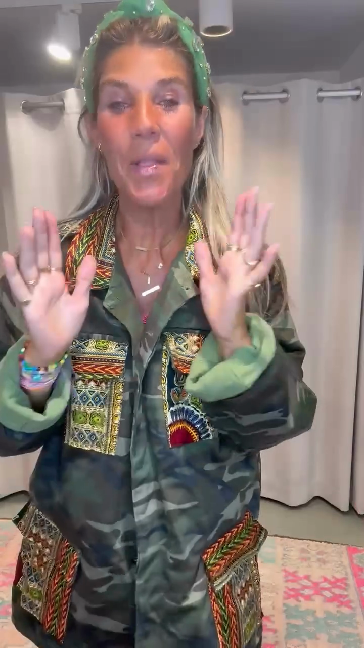 Embroidered Camouflage Jacket