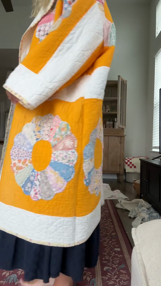 Patchwork Long Coat
