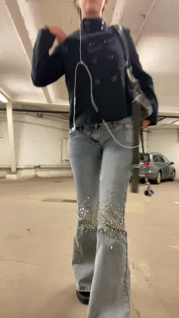 Embellished Flared Jeans