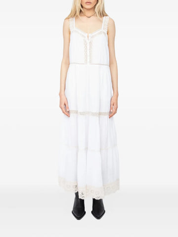 White Tiered Maxi Dress
