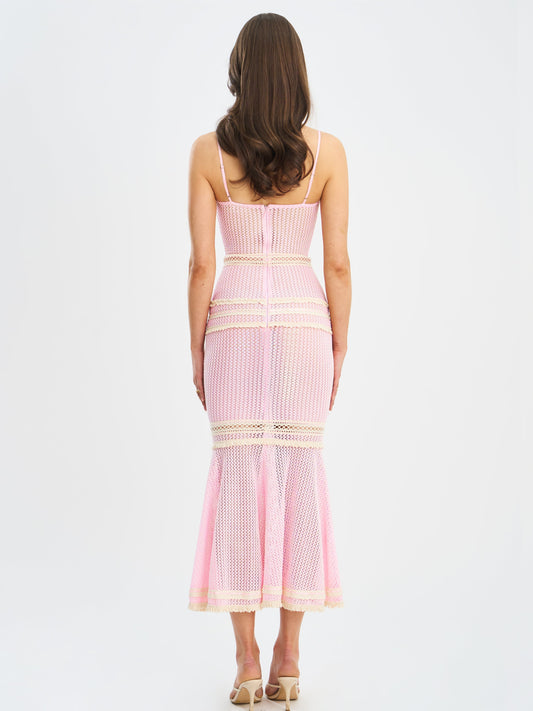 Pink Crochet Mermaid - Style Dress