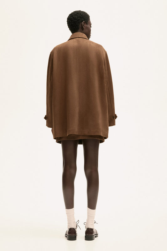 Brown Double - Breasted Coat