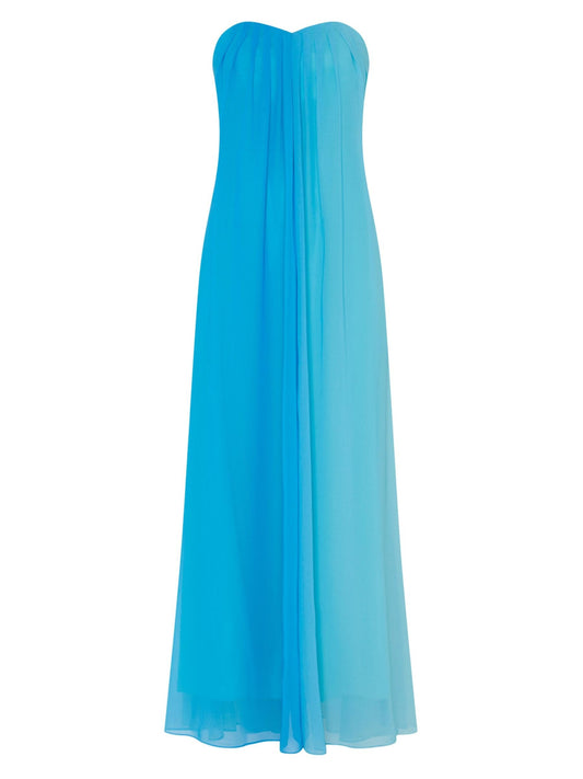 Strapless Ombre Maxi Dress