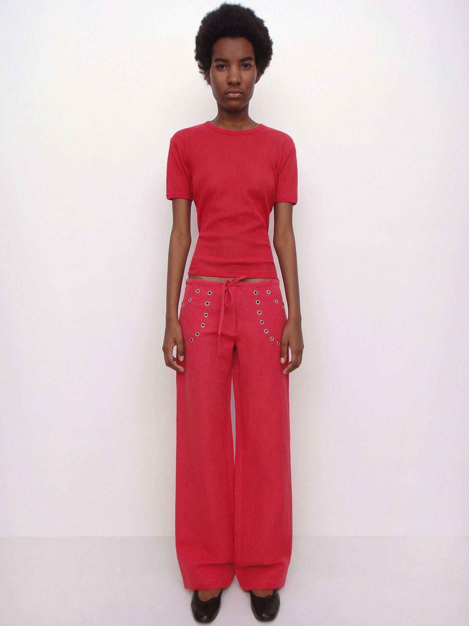 Eyelet Detailing Jeans