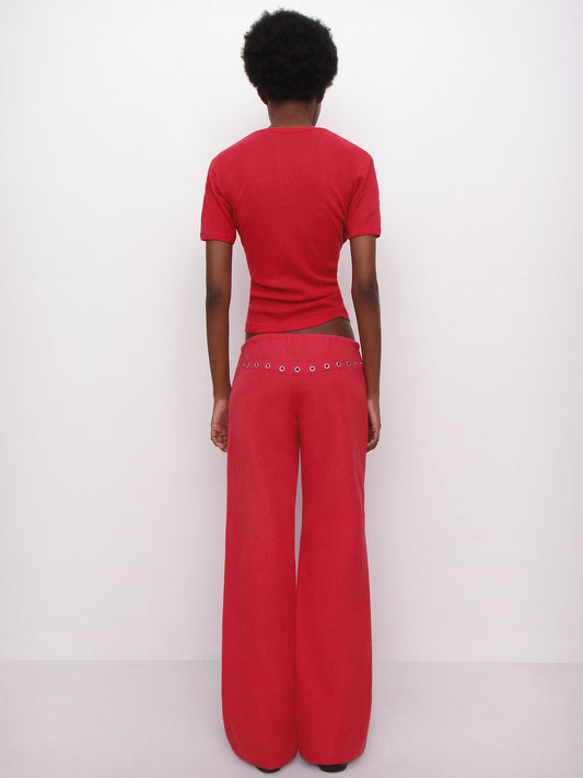 Eyelet Detailing Jeans