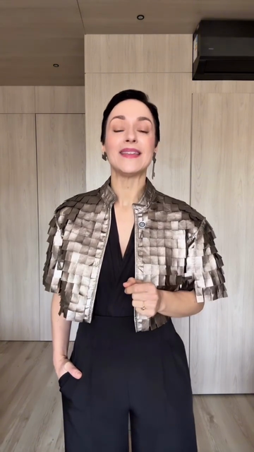 Metallic Woven Short Jacket