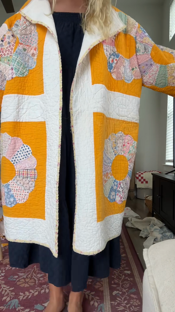 Patchwork Long Coat