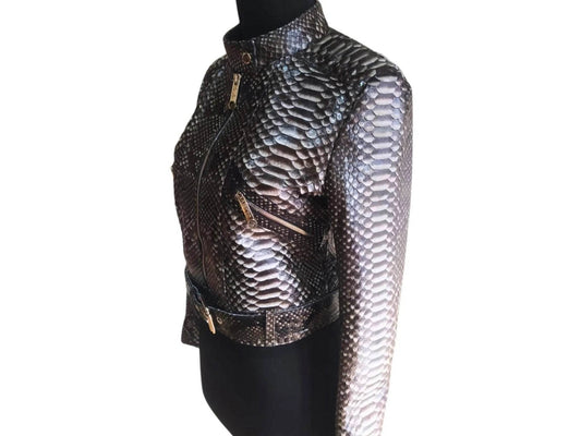 Slim fit Motorcycle Leather Jacket for Women - LFM Fashion